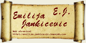 Emilija Jankićević vizit kartica